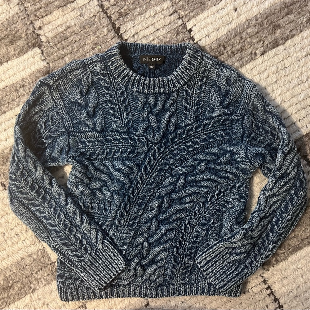 Intermix cotton sweater